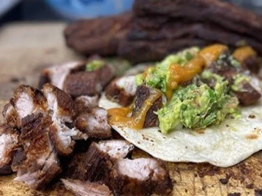 Pork Belly Chicharron Tacos at Don Taco in Calgary